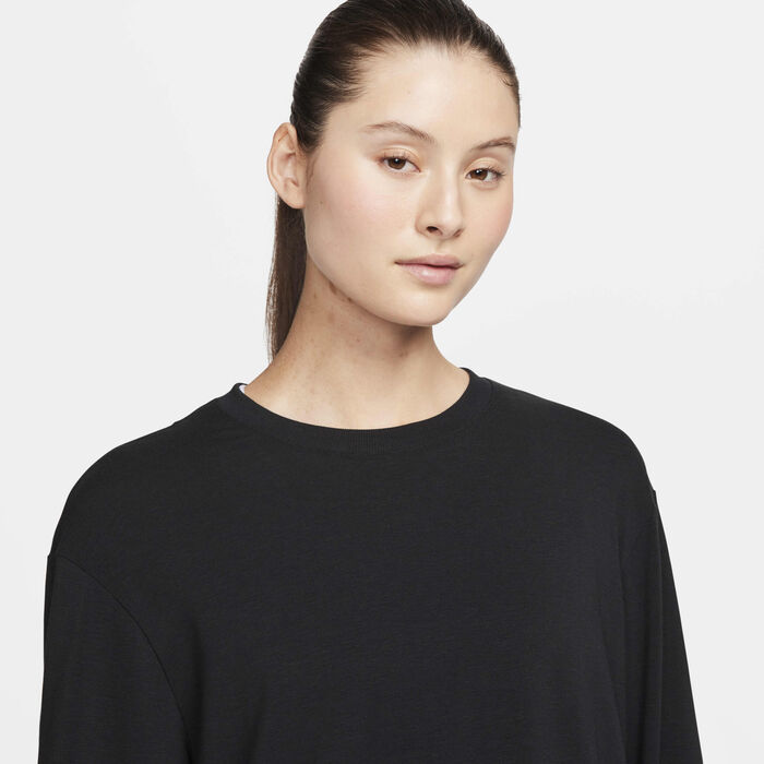 Nike Women's One Dri-FIT Training Top Black Nike Women's One Dri-FIT Training Top Black image number 2
