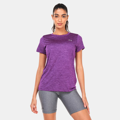 Under Armour Women's UA Tech™ Twist Training T-Shirt Purple
