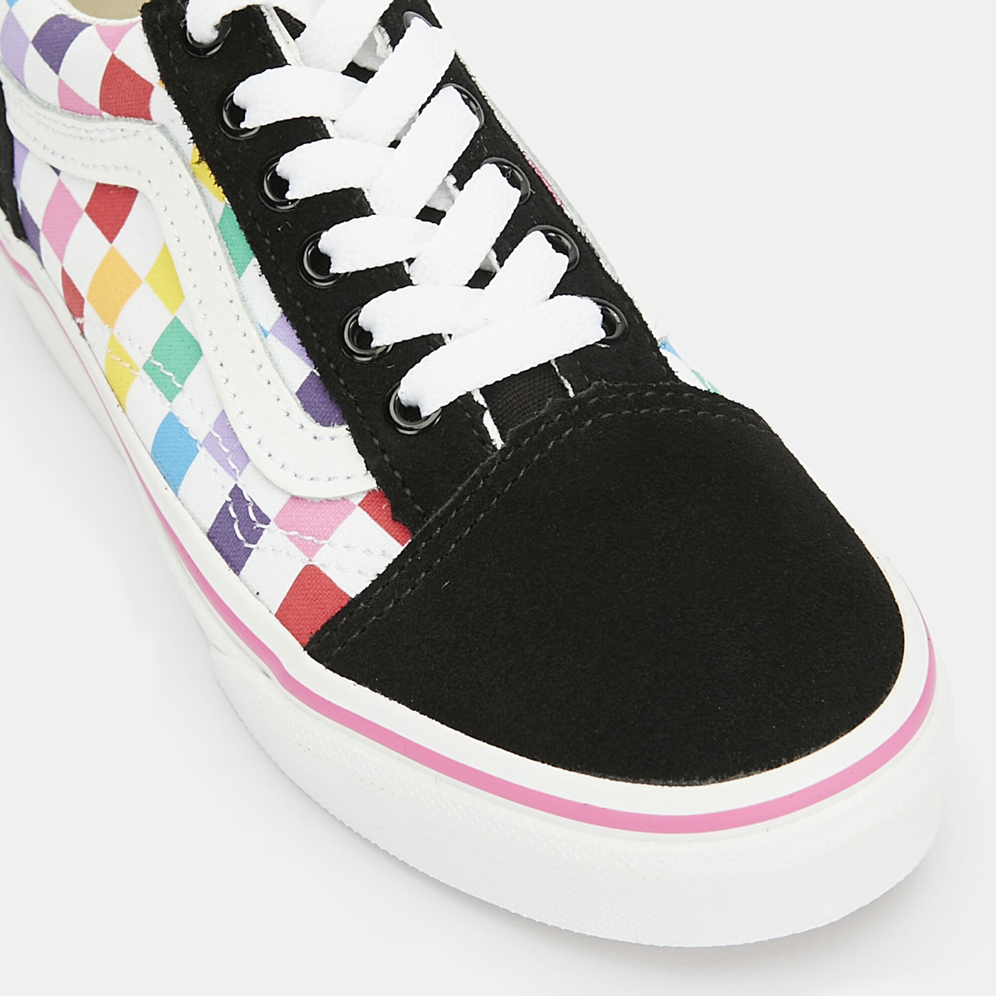 Kids checkerboard hot sale old skool