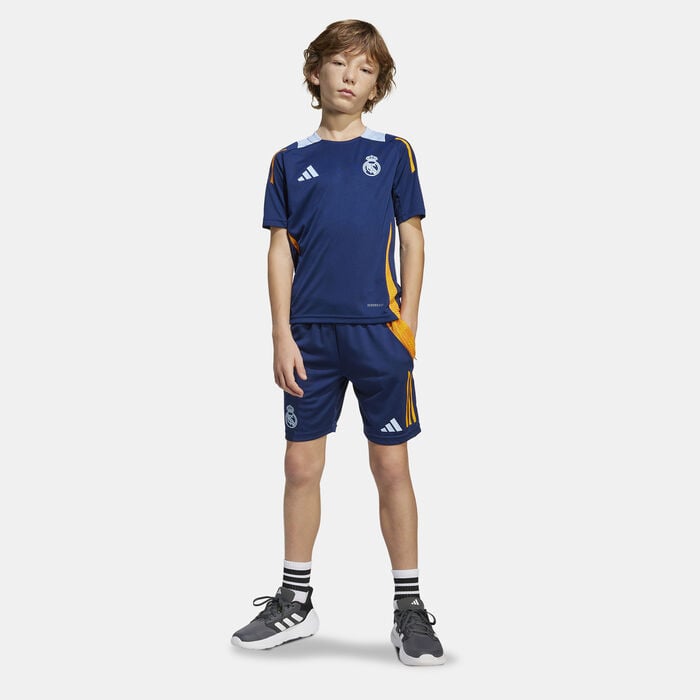 adidas Kids' Real Madrid Tiro 24 Competition Football Training Top Blue adidas Kids' Real Madrid Tiro 24 Competition Football Training Top Blue image number 2
