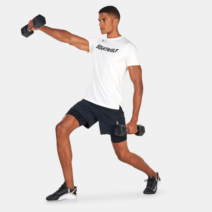 SQUATWOLF Men's Core ProTech 2-in-1 Training Shorts Black SQUATWOLF Men's Core ProTech 2-in-1 Training Shorts Black image number 2