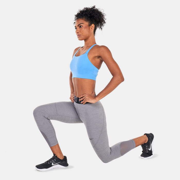 Nike Women's Swoosh Luxe Sports Bra Blue Nike Women's Swoosh Luxe Sports Bra Blue image number 2