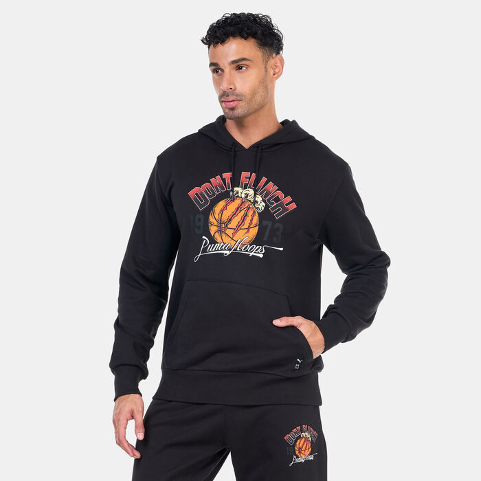 PUMA Men's Basketball Graphic Booster Hoodie Black PUMA Men's Basketball Graphic Booster Hoodie Black image number 0