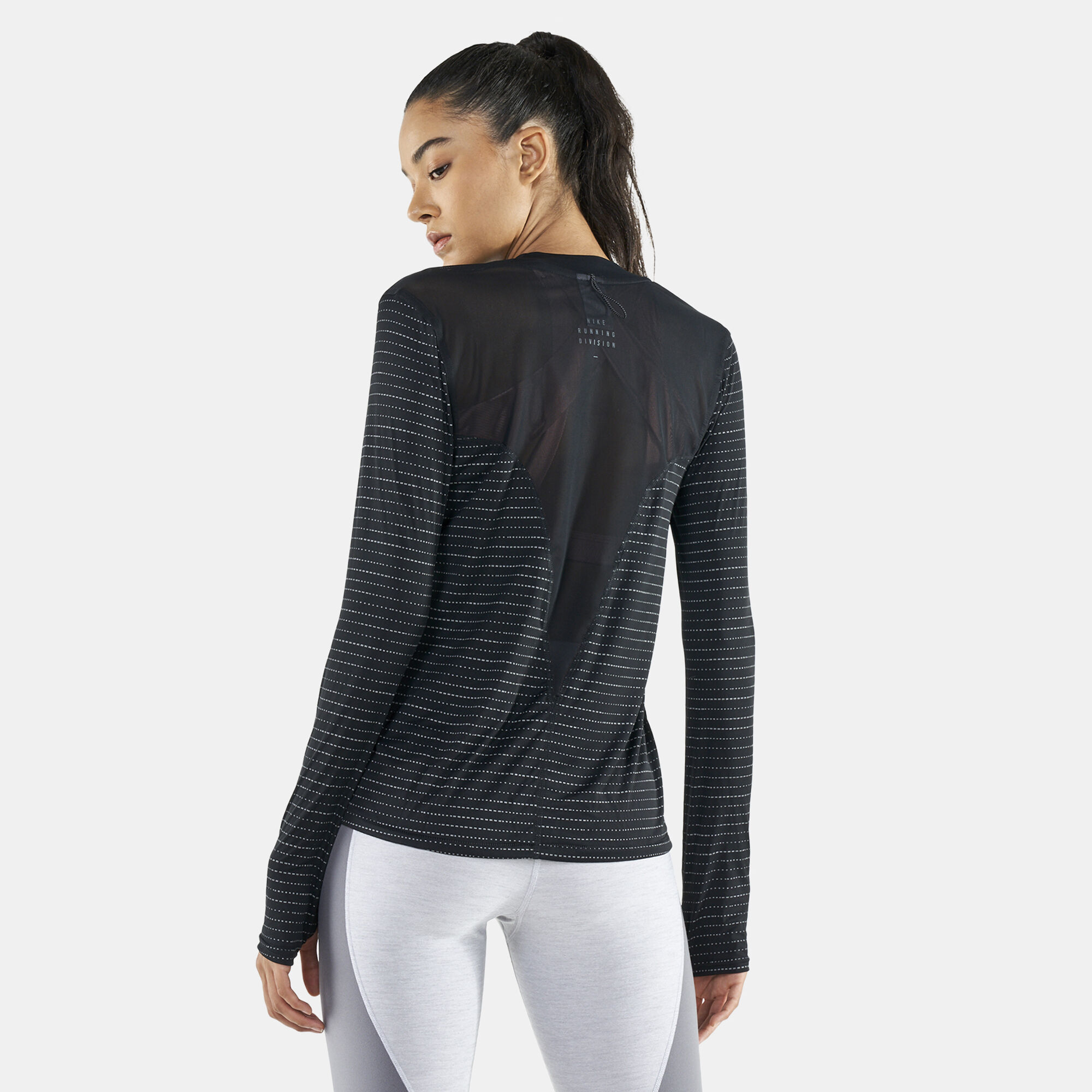Buy Nike Women s Dri FIT Run Division Long Sleeve Top Black in KSA