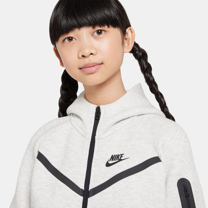 Nike Kids' Sportswear Tech Fleece Hoodie White Nike Kids' Sportswear Tech Fleece Hoodie White image number 3