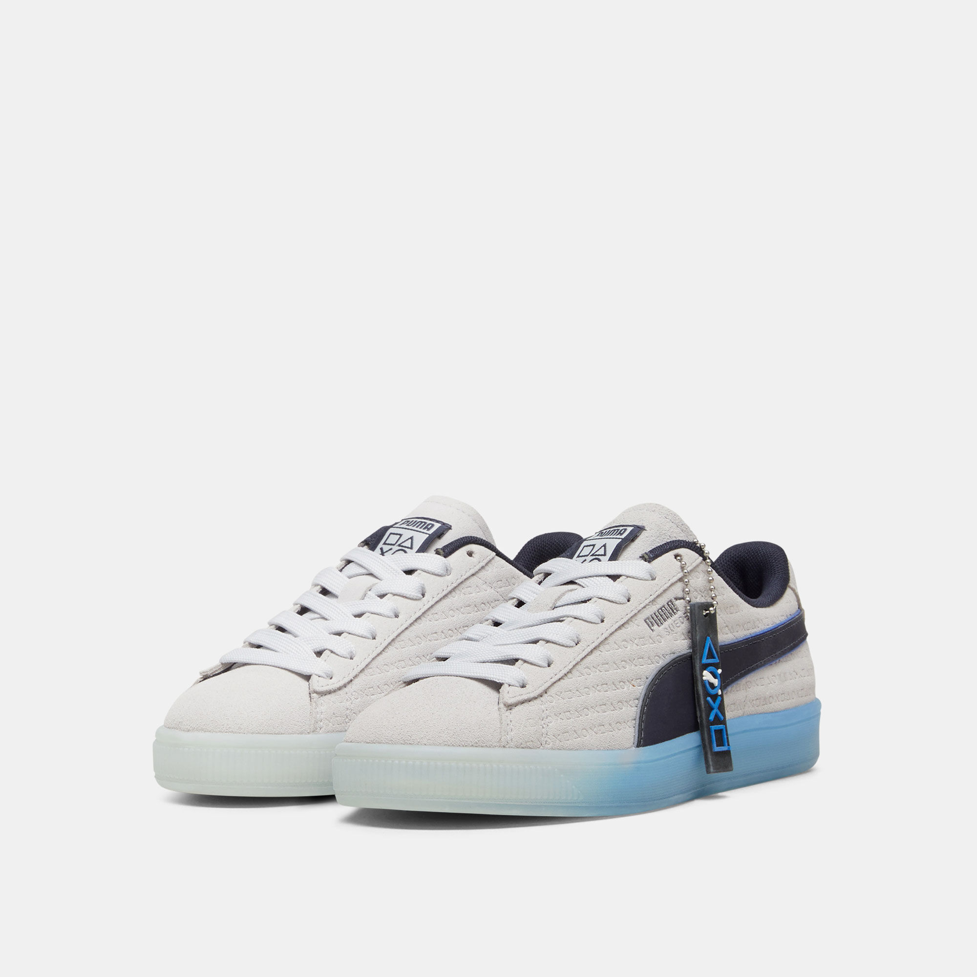 Kids x PLAYSTATION Suede Shoes Grey PUMA in KSA SSS