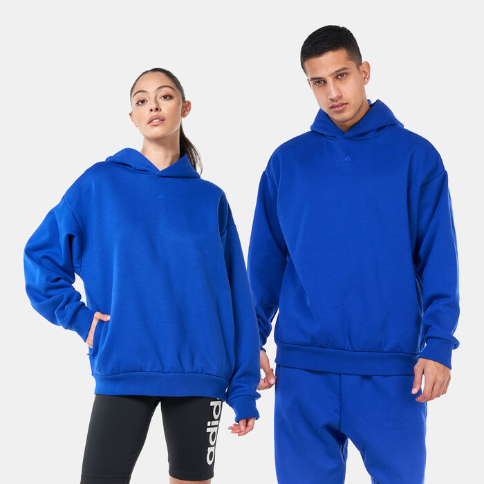 adidas Logo Basketball Fleece Hoodie Blue adidas Logo Basketball Fleece Hoodie Blue image number 0