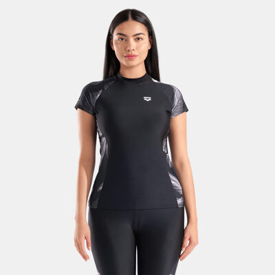 Arena Women's Modesty Swimming Rashguard Black Arena Women's Modesty Swimming Rashguard Black