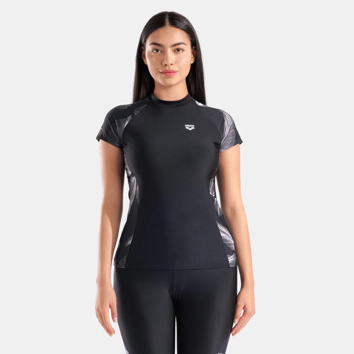 Arena Women's Modesty Swimming Rashguard Black Arena Women's Modesty Swimming Rashguard Black image number 0