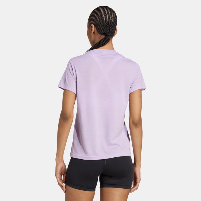 adidas Women's TR-ES Training T-Shirt Purple adidas Women's TR-ES Training T-Shirt Purple image number 1