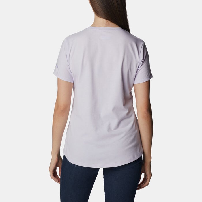 Columbia Women's Sun Trek Graphic T-Shirt Purple Columbia Women's Sun Trek Graphic T-Shirt Purple image number 1