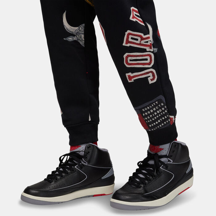 Jordan Men's Brooklyn Printed Sweatpants Black image number 5