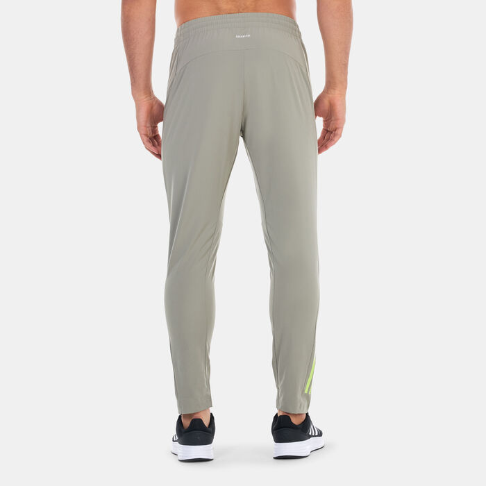 adidas Men's Train Icons 3-Stripes Training Pants Brown adidas Men's Train Icons 3-Stripes Training Pants Brown image number 1
