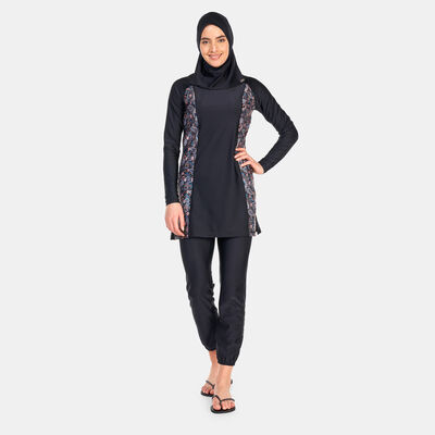 COEGA Women's Modest 3-Piece Swimsuit Black