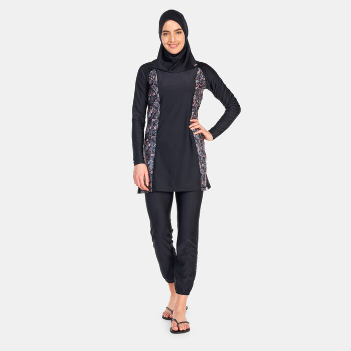 COEGA Women's Modest 3-Piece Swimsuit Black image number 0