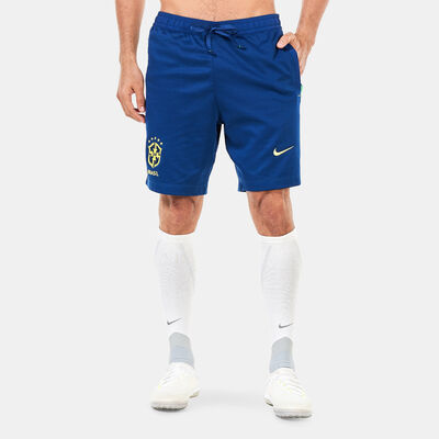 Nike Men's Brazil Travel Knit Football Shorts Blue