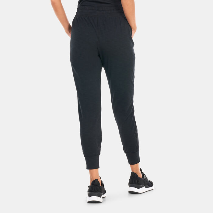 BEYOND YOGA Women's Heather Rib Street Joggers Black image number 1