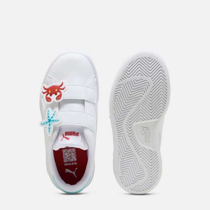 PUMA Kids' Smash 3.0 Badges Shoes White PUMA Kids' Smash 3.0 Badges Shoes White image number 4