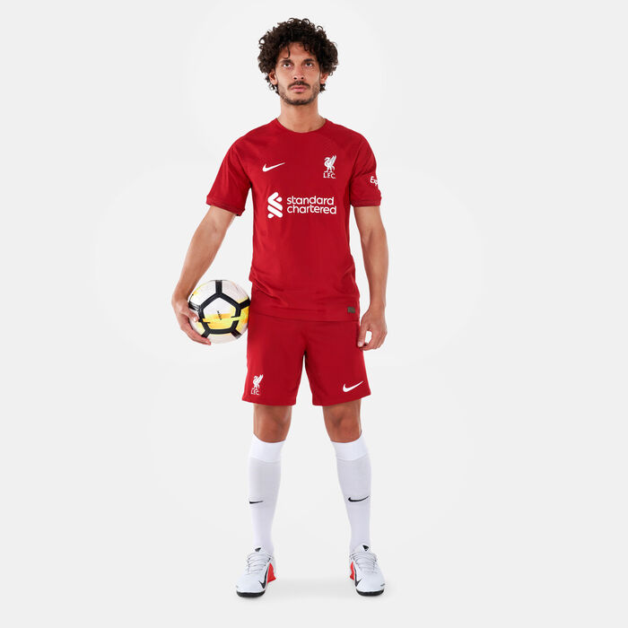 Nike Men's Liverpool F.C. Dri-FIT Stadium Home Shorts Maroon image number 2