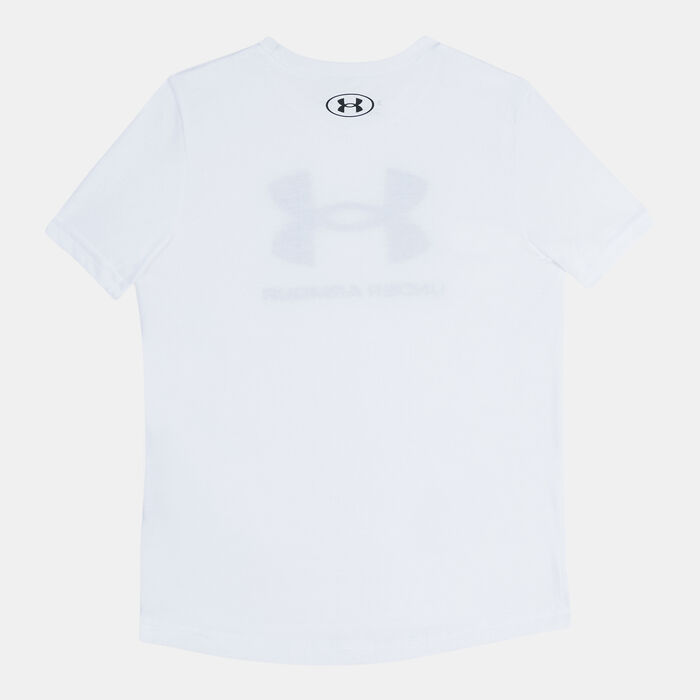 Under Armour Kids' Sportstyle Logo Training T-Shirt White image number 1