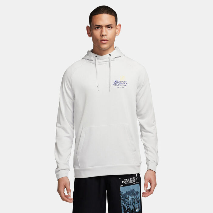 Nike Men's Dri-FIT Hooded Fitness Hoodie Ivory image number 0