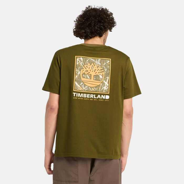Timberland Men's Stack Camo T-Shirt Green image number 1