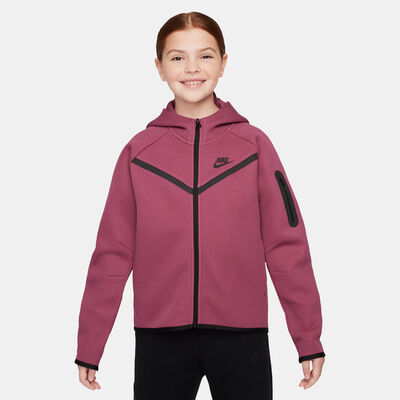 Nike Kids' Sportswear Tech Fleece Full-Zip Hoodie Pink