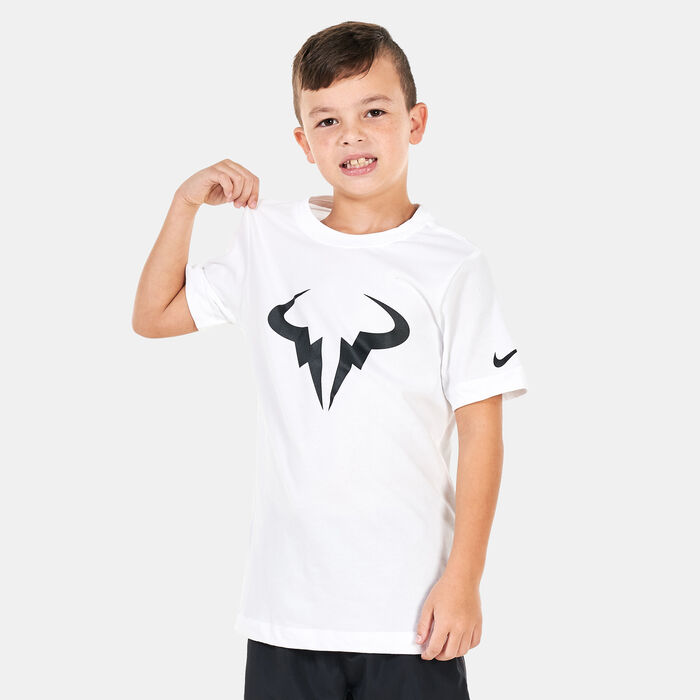 Nike Kids' Court Nadal Dri-FIT Essential T-Shirt White Nike Kids' Court Nadal Dri-FIT Essential T-Shirt White image number 0