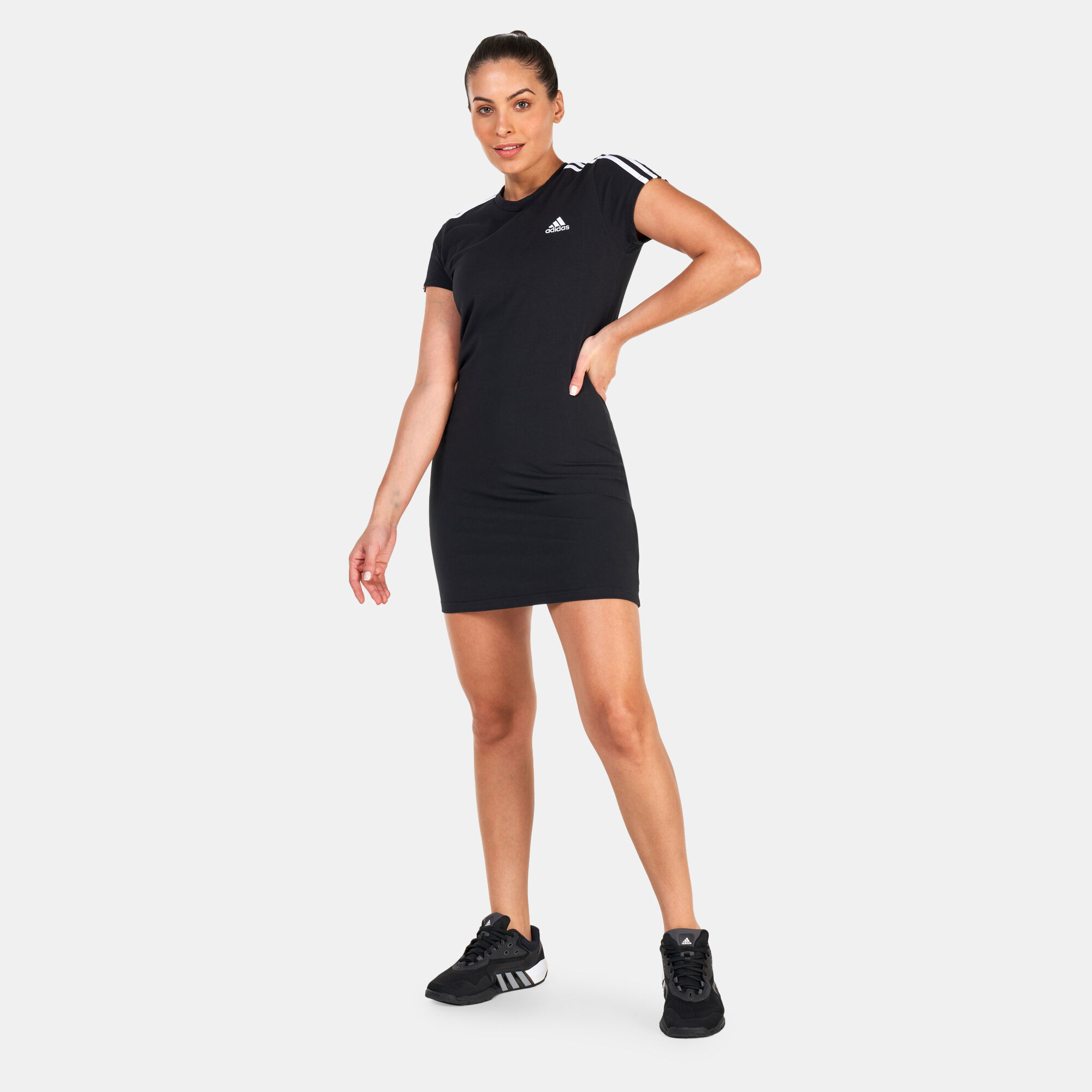 Women s Essentials 3 Stripes T Shirt Dress