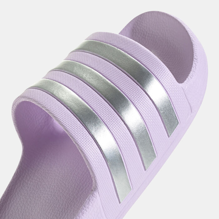 adidas Women's Adilette Aqua Slides Grey image number 5