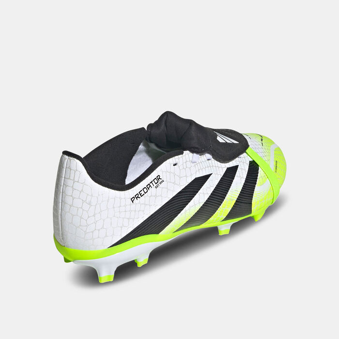 adidas Kids' Predator League Fold-Over Tongue Firm/Multi-Ground Football Shoes White image number 2