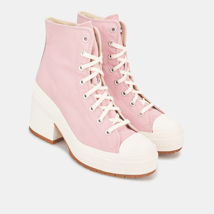 Converse Women's Chuck 70 De Luxe Heel Shoes Pink Converse Women's Chuck 70 De Luxe Heel Shoes Pink image number 1