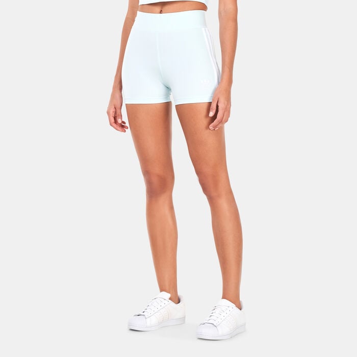 adidas Originals Women's Adicolor Classics Traceable Shorts Blue adidas Originals Women's Adicolor Classics Traceable Shorts Blue image number 0