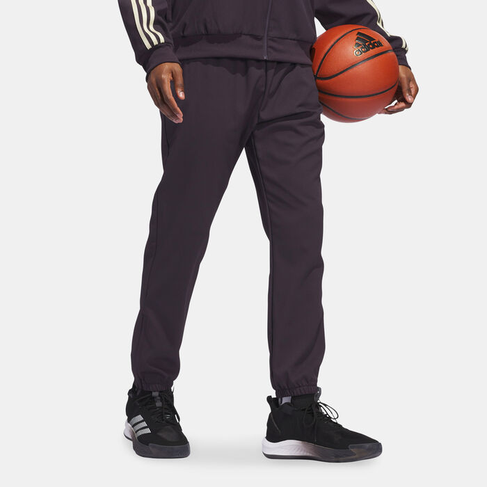 adidas Men's Basketball Select Pants Red adidas Men's Basketball Select Pants Red image number 2