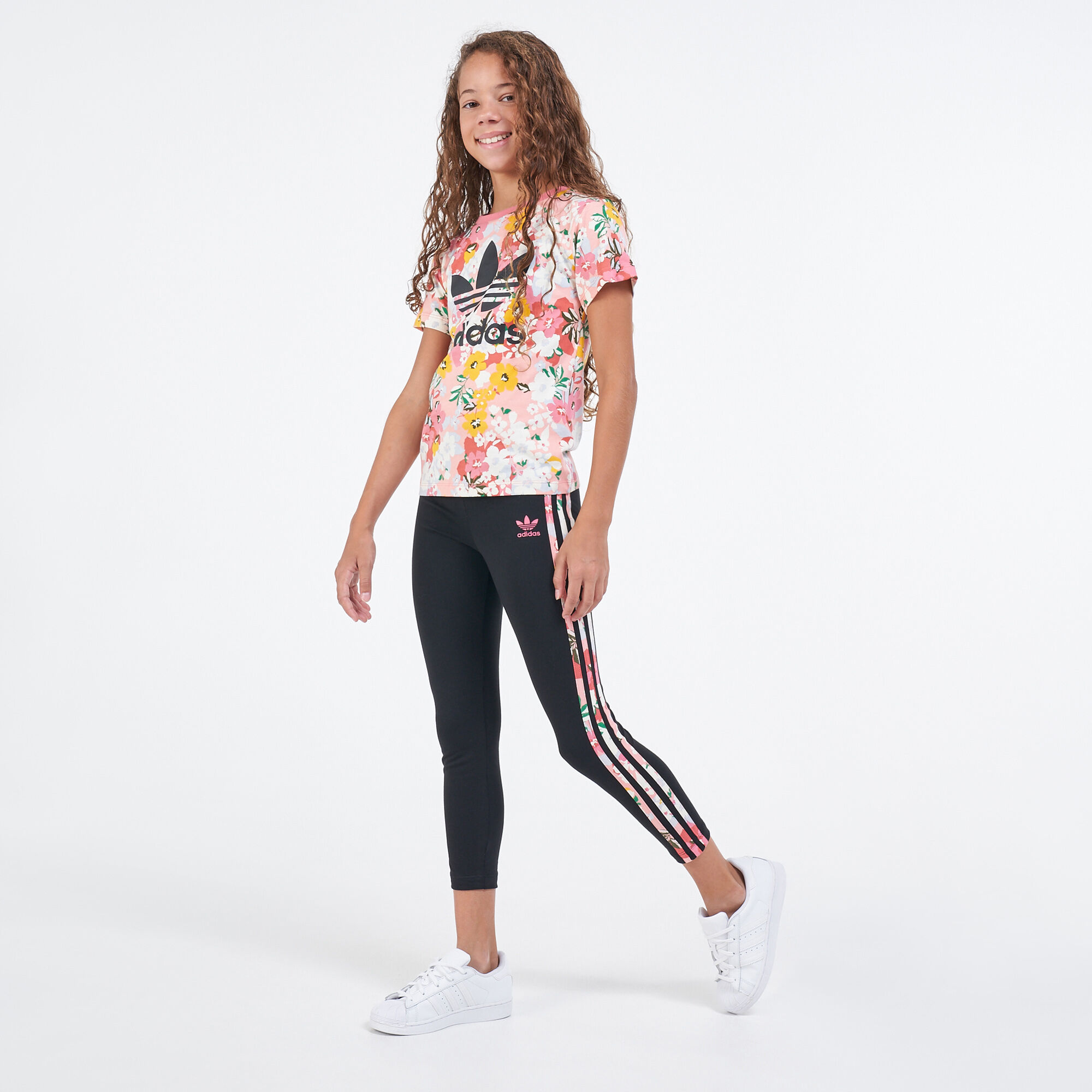 Adidas originals floral leggings outlet