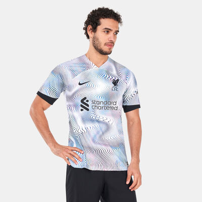 Nike Men's Liverpool F.C. Dri-FIT Stadium Home Jersey – 2022/23 Grey