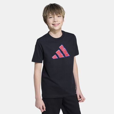 adidas Kids' Graffiti Graphic T-Shirt Black