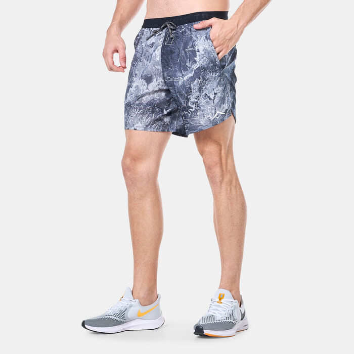Nike Men's Dri-FIT Brief-Lined Running Shorts Grey image number 0