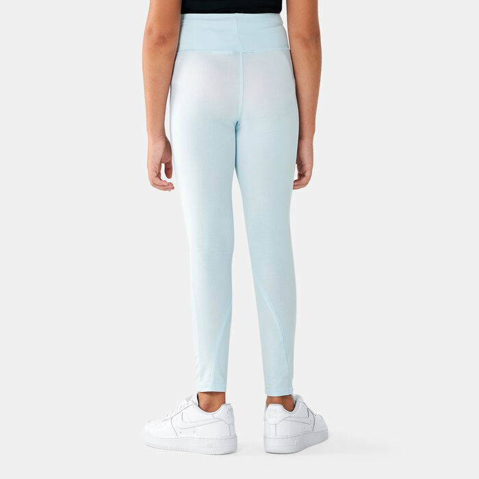 Nike Kids' Sportswear High-Waisted Leggings (Older Kids) yellow Nike Kids' Sportswear High-Waisted Leggings (Older Kids) yellow image number 1