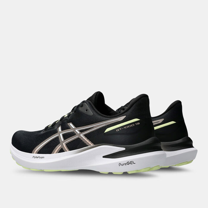 ASICS Women's GT-1000 13 Running Shoes Black ASICS Women's GT-1000 13 Running Shoes Black image number 2