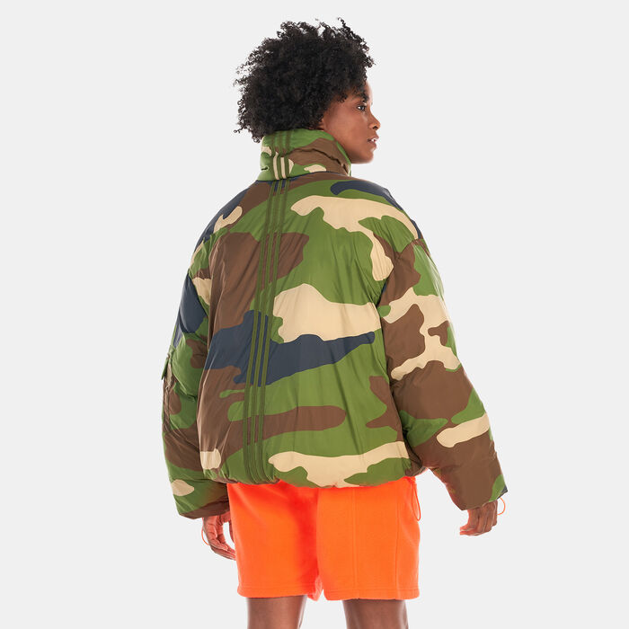 adidas Originals Women's Light Nylon Puffer Jacket Multi-Color adidas Originals Women's Light Nylon Puffer Jacket Multi-Color image number 1