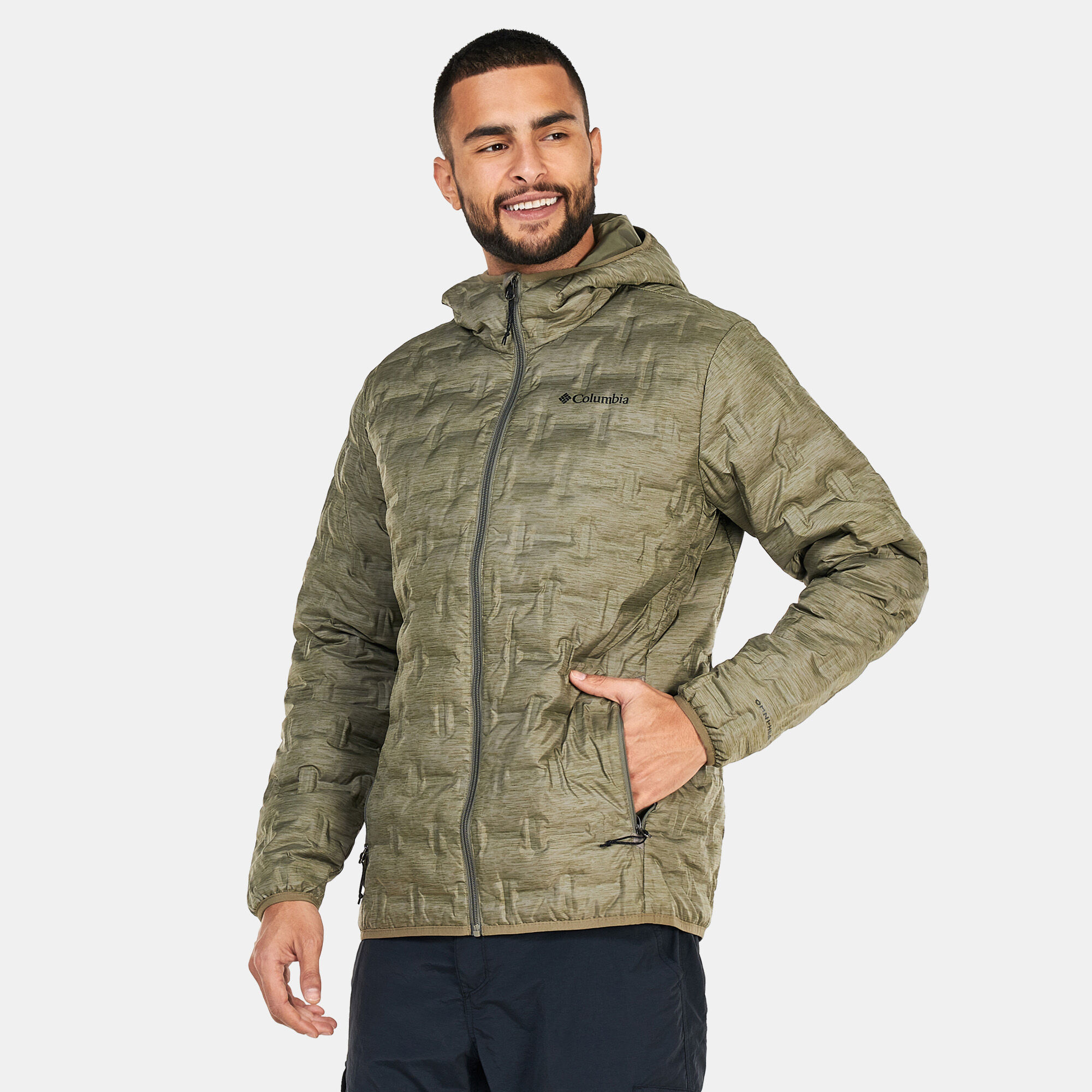 Buy Columbia Men s Delta Ridge Down Hooded Jacket Green in KSA SSS