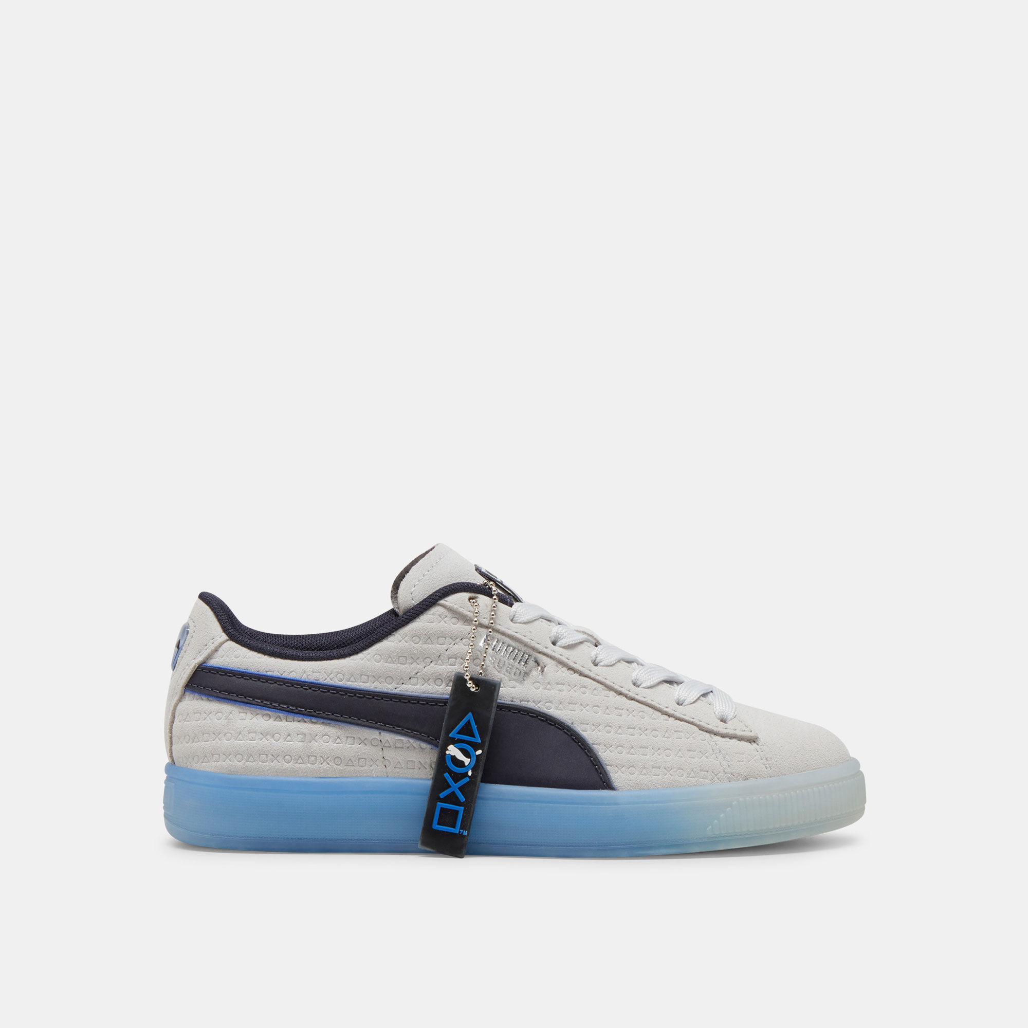 Kids x PLAYSTATION Suede Shoes Grey PUMA in KSA SSS