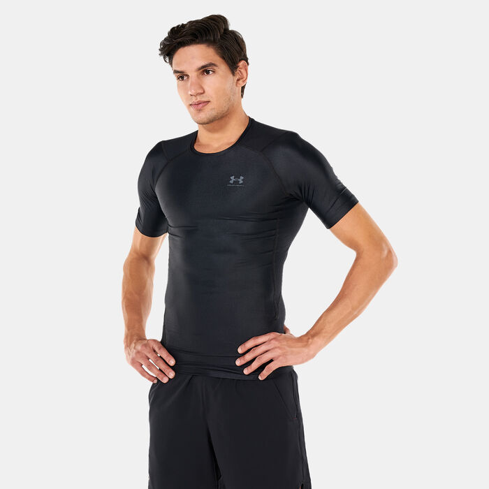 Buy Under Armour Men's UA Iso-Chill Compression T-Shirt Black in KSA -SSS