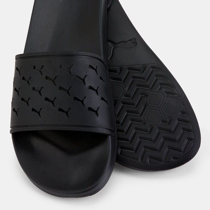 PUMA Leadcat 2.0 Cut Out Slides Black PUMA Leadcat 2.0 Cut Out Slides Black image number 2