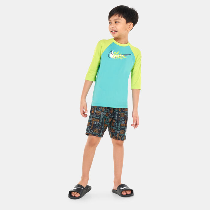 Nike Swim Kids' 8-inch Volley Shorts Black Nike Swim Kids' 8-inch Volley Shorts Black image number 2