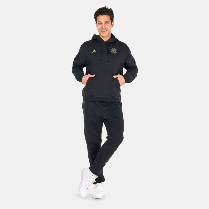 Jordan Men's Paris Saint-Germain Fleece Hoodie Black Jordan Men's Paris Saint-Germain Fleece Hoodie Black image number 2