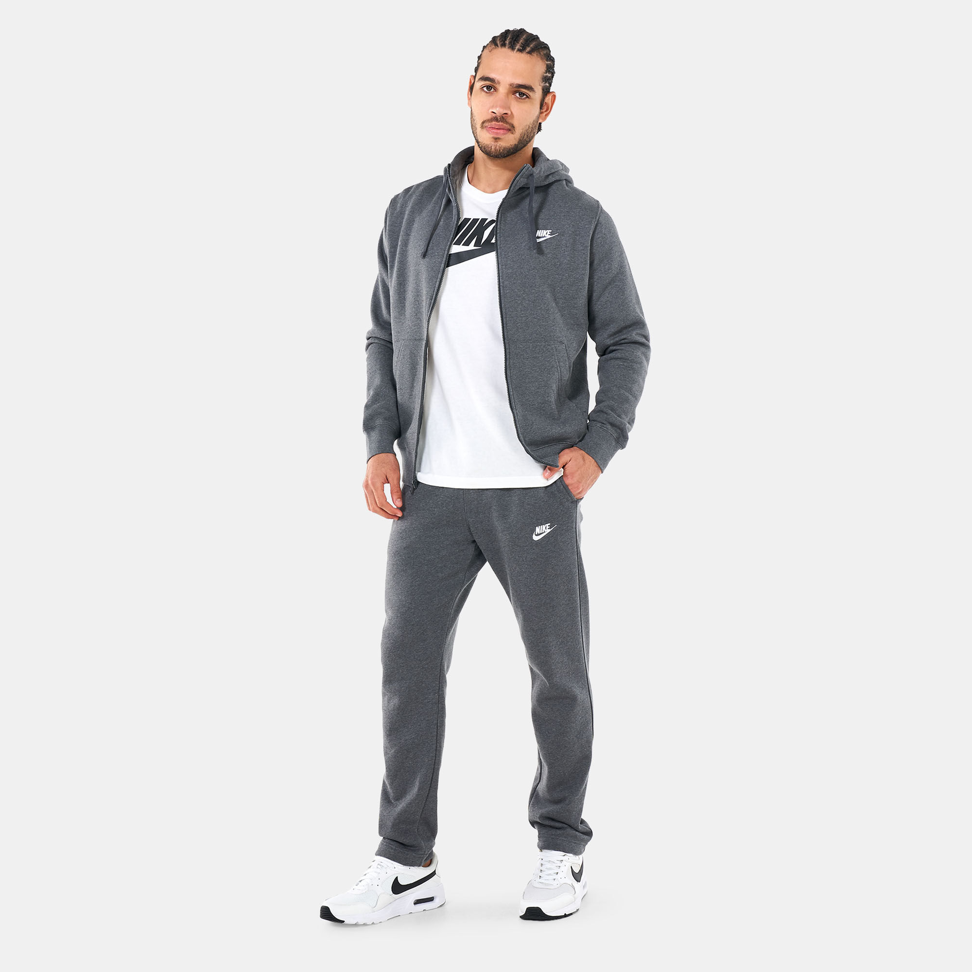 Nike grey club tracksuit clearance