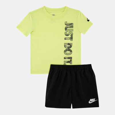 Nike Kids' Sportswear T-Shirt and Shorts Set Black