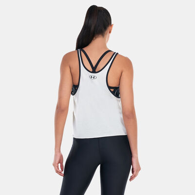Under Armour Women's Project Rock Q3 Arena Tank Top White Under Armour Women's Project Rock Q3 Arena Tank Top White
